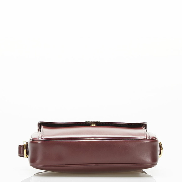 CARTIER mast line shoulder bag Bordeaux leather ladies - Picture 4 of 10